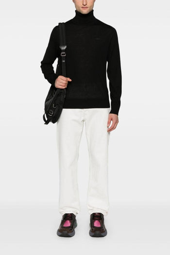 2 Maglia Uomo Nero a Collo Alto - 2