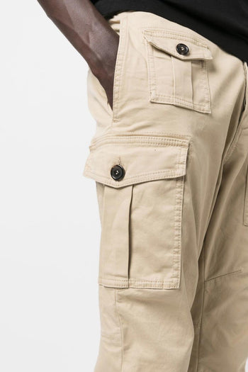 2 Pantalone Beige Uomo Cargo - 4