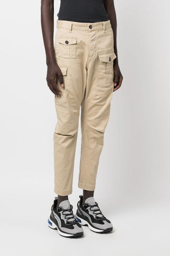 2 Pantalone Beige Uomo Cargo - 6