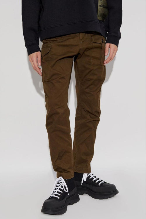 2 Pantaloni Verde Uomo Sexy Cargo