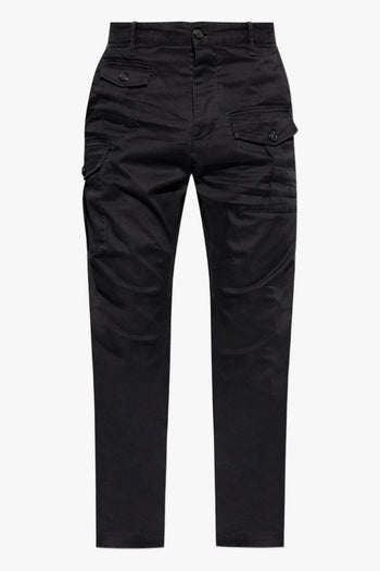 2 Pantaloni Nero Uomo Cargo - 5
