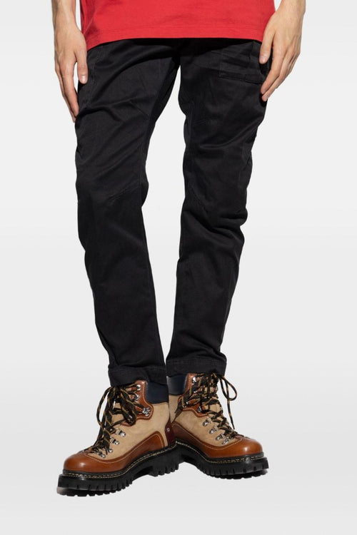 2 Pantaloni Nero Uomo Cargo