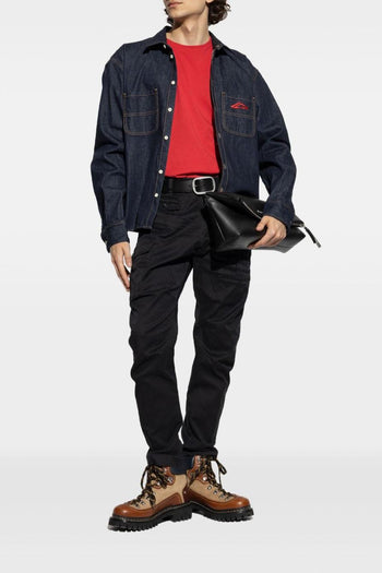 2 Pantaloni Nero Uomo Cargo - 2