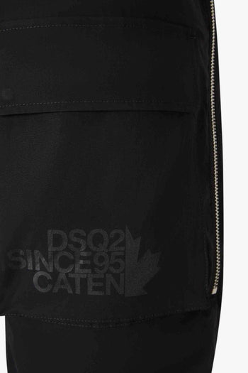 2 Pantaloni Nero Uomo Stampa Logo - 4