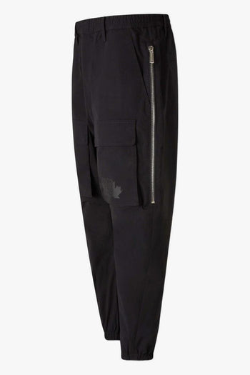 2 Pantaloni Nero Uomo Stampa Logo - 3