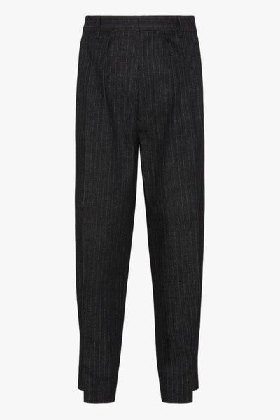 2 Pantalone Nero Uomo Gessato