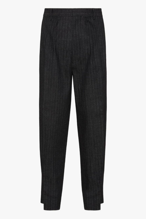 2 Pantalone Nero Uomo Gessato