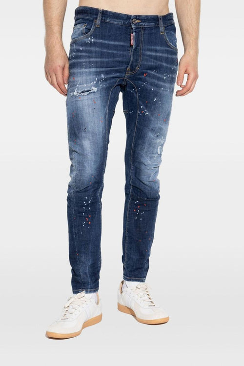 2 Jeans Blu Uomo Effetto Vissuto