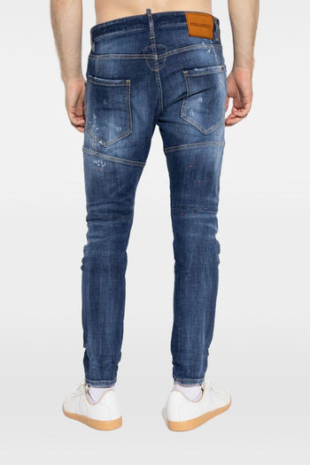 2 Jeans Blu Uomo Effetto Vissuto - 3