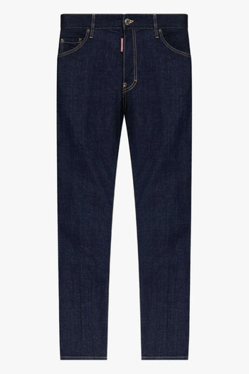 2 Jeans Blu Uomo Classico - 5