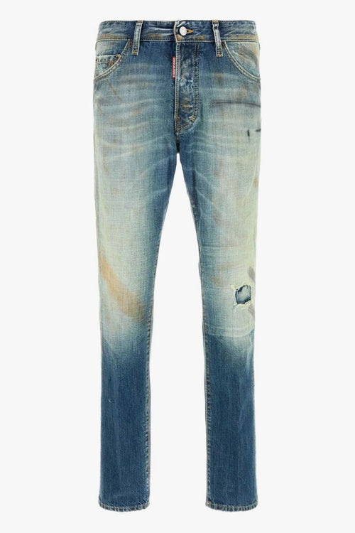 2 Jeans Blu Uomo Stonewashed