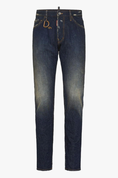 2 Jeans Blu Uomo Placca Logo