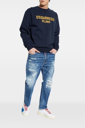 2 Jeans Blu Uomo Bro Distressed - 2