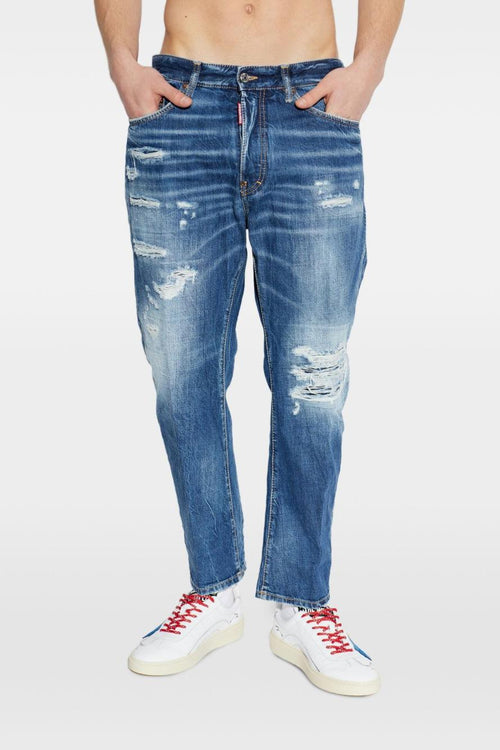 2 Jeans Blu Uomo Bro Distressed