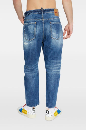 2 Jeans Blu Uomo Bro Distressed - 3