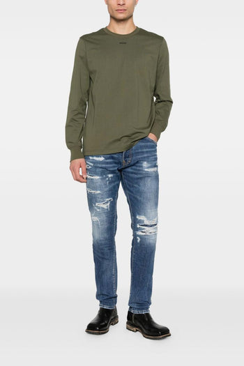 2 Jeans Blu Uomo Teddy Effetto Vissuto - 2