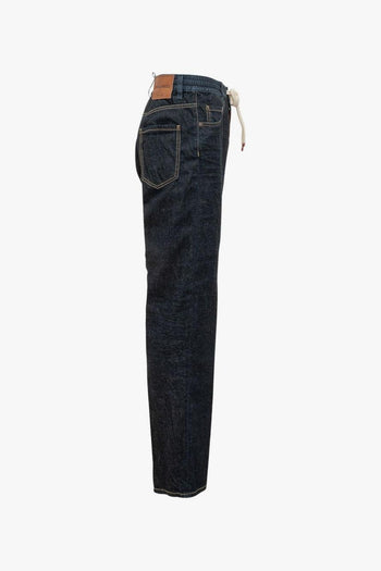 2 Jeans Blu Uomo Coulisse - 3