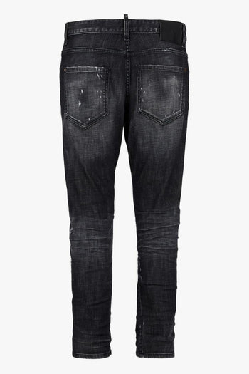 2 Jeans Nero Uomo Slim - 2
