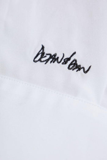 2 Camicia Bianco Donna Ricamo Logo Signature - 4