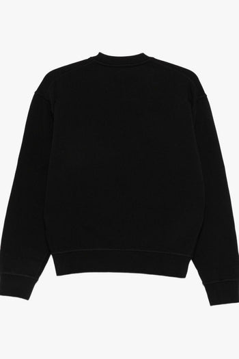 2 Felpa Nero Donna Stampa Logo Blu - 3