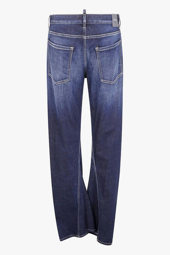 2 Jeans Blu Donna con Sbaffature - 2