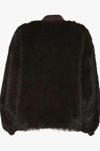 6644 Giubbotto Marrone Donna Ecopelliccia - 3