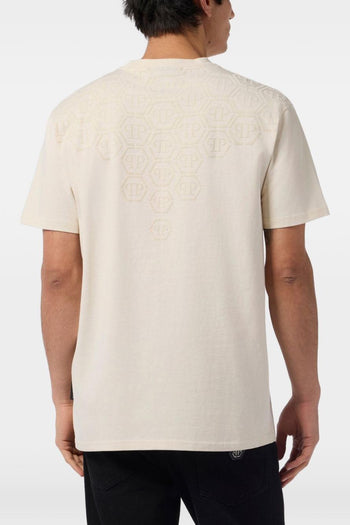 T-shirt Beige Uomo Girocollo - 2