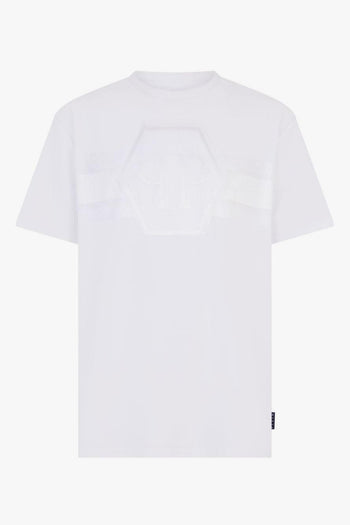 T-shirt Bianco Uomo Hexagon - 4