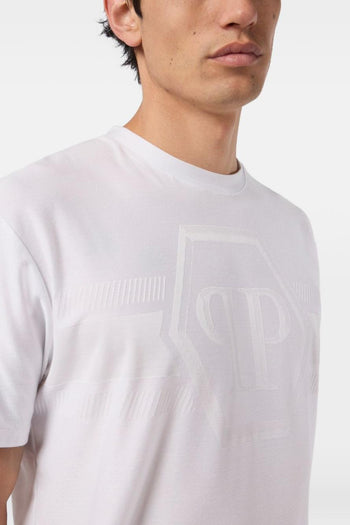 T-shirt Bianco Uomo Hexagon - 3