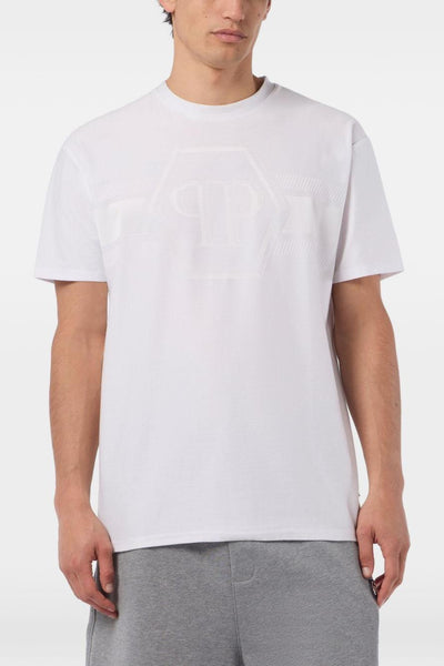 T-shirt Bianco Uomo Hexagon
