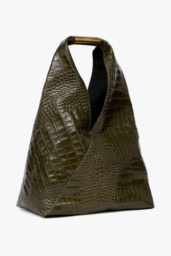 Borsa Verde Donna Effetto Coccodrillo - 3