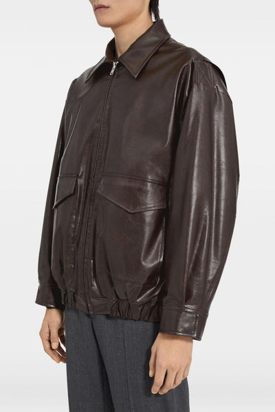 Uomo Giubbotto Marrone Bomber