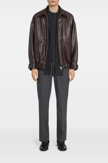 Uomo Giubbotto Marrone Bomber - 2