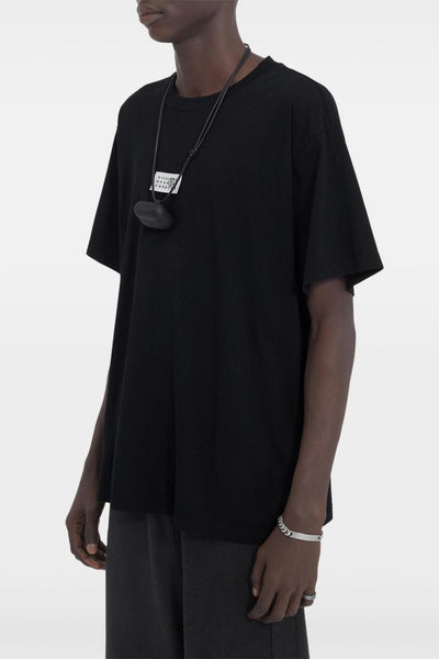 T-shirt Nero Uomo Stampa Logo
