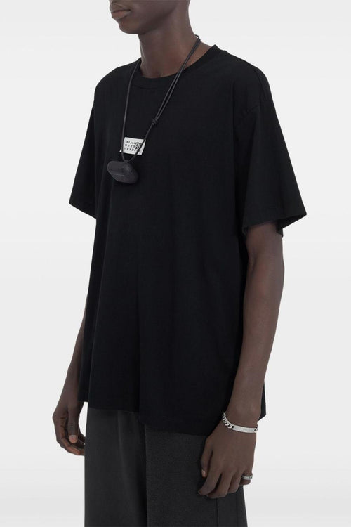 T-shirt Nero Uomo Stampa Logo