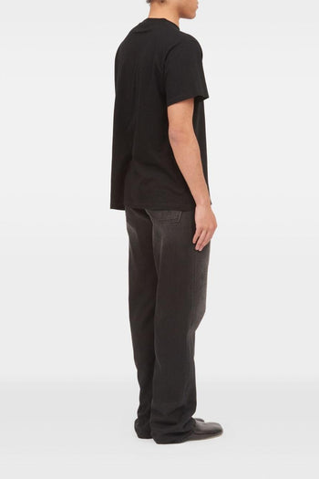 T-shirt Etichetta Logo Uomo Nero - 3