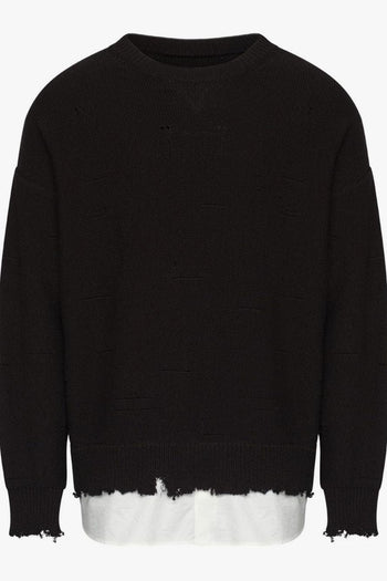 Maglia Nero Uomo Girocollo - 5