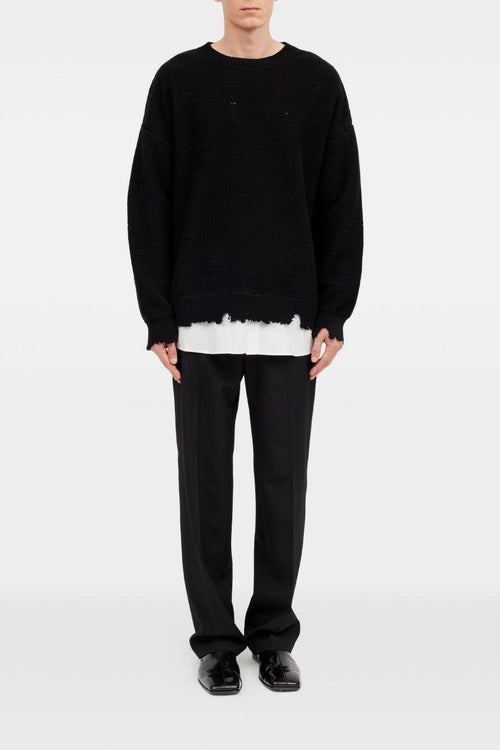 Maglia Nero Uomo Girocollo