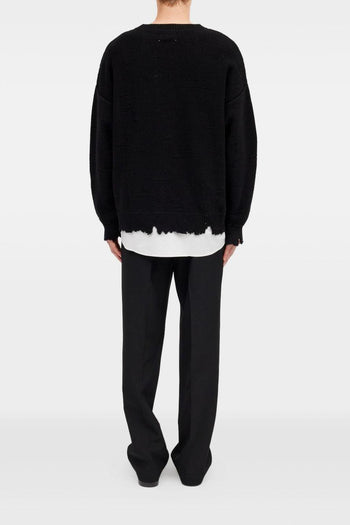 Maglia Nero Uomo Girocollo - 4