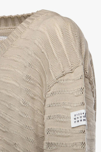 Cardigan Beige Uomo con Bottoni - 2