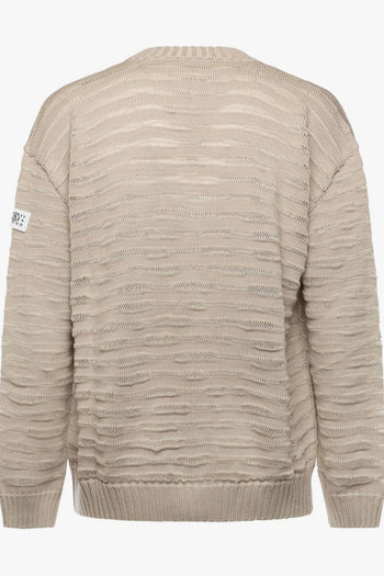 Cardigan Beige Uomo con Bottoni - 3