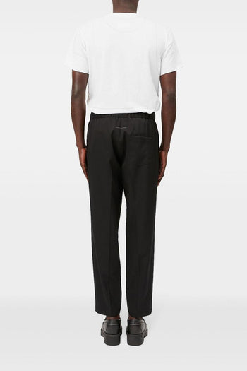Mm6 Uomo Pantalone Nero con Coulisse - 5