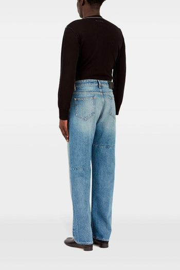 Mm6 Uomo Jeans Blu Stonewashed - 4