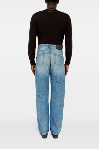Mm6 Uomo Jeans Blu Stonewashed - 5