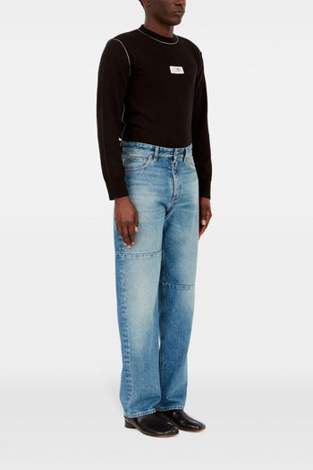 Mm6 Uomo Jeans Blu Stonewashed - 2