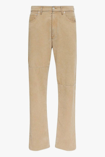 Jeans Beige Uomo Cinque Tasche - 5