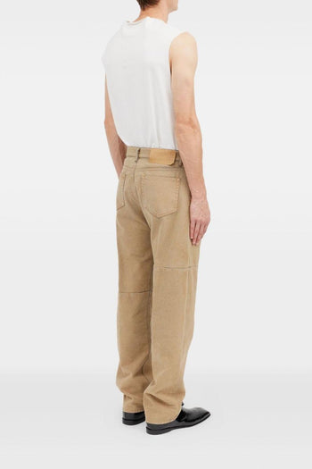 Jeans Beige Uomo Cinque Tasche - 4