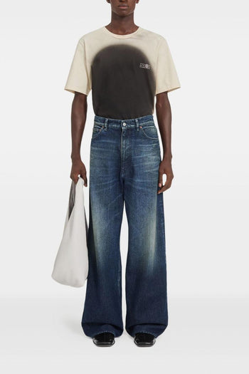 Jeans Gamba Ampia Uomo Blu - 2