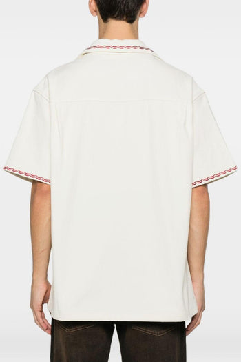 Camicia Ricamo Cocktail Uomo Bianco - 3