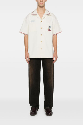 Camicia Ricamo Cocktail Uomo Bianco - 2